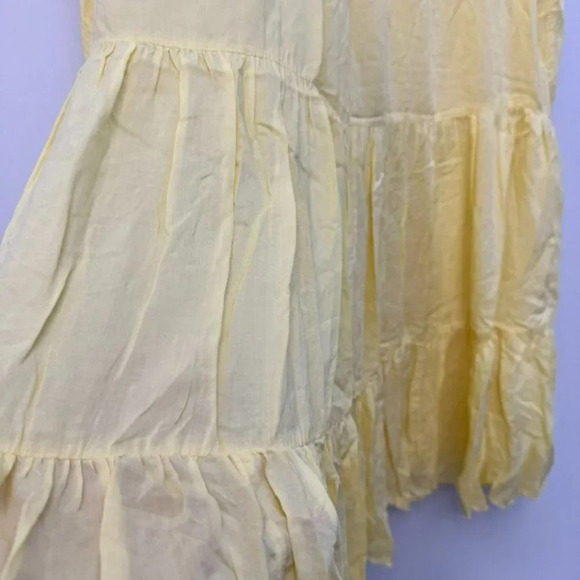 Wilfred Sidonie Tiered Babydoll Dress Flowy Dainty Feminine Summer Yellow Small - Picture 6 of 14